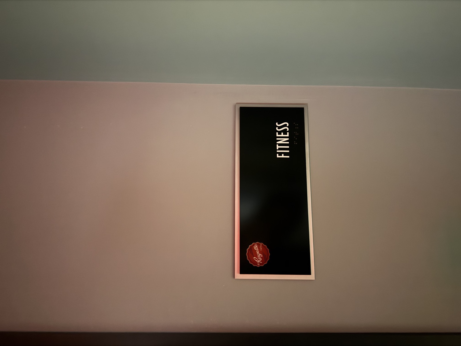 Fitness Room Label